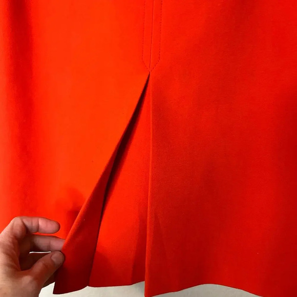 Trina Turk lined pencil skirt orange/red size 6 - Picture 2 of 9